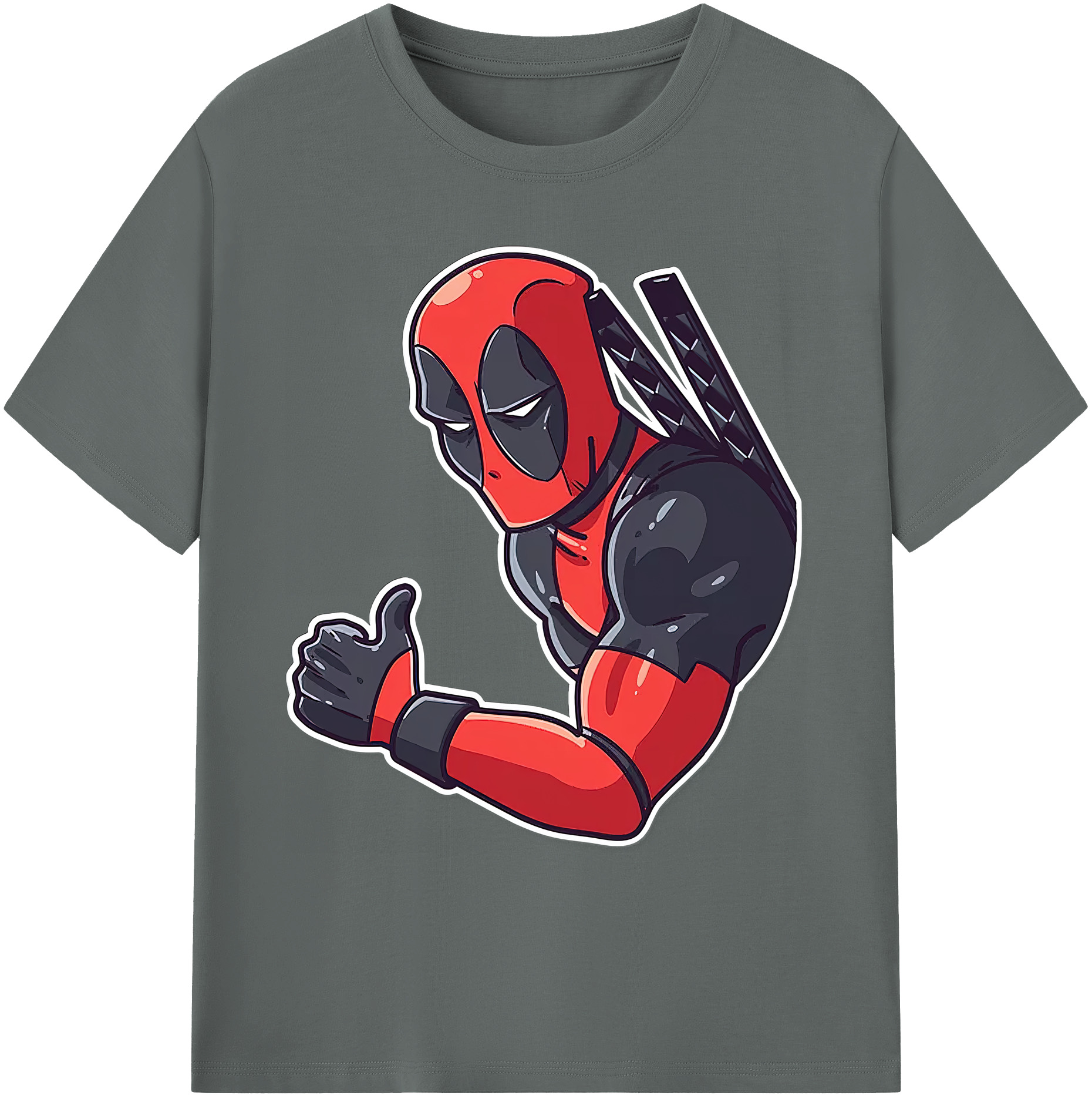 （画像用） Deadpool デッドプール 綿100％ メンズ半袖Tシャツ｜肌触りやわらか＆通気性